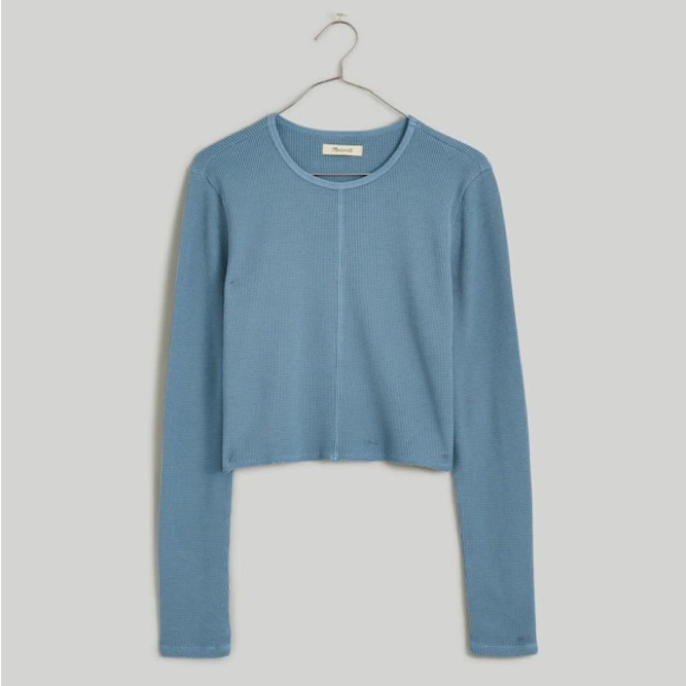 ‼️NEW Madewell Waffle Knit Crewneck Crop Tee